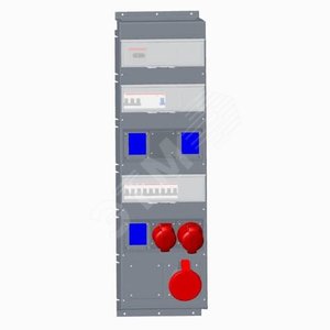 Бокс MPR63/1MSPRO с розетками в сборе, IP44, пластик - ABB