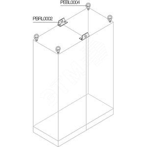 Уголки для подъема соедин. шкафов (2шт)|1STQ008116A0000 | ABB 2