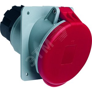 Розетка панельная с угловым унифицированным фланцем 263RAU6, 63A, 2P+E, IP44, 6ч | 2CMA167408R1000 | ABB - фото 2