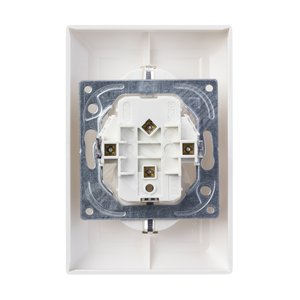 ABB Basic 55 Альп. белый Розетка 2-ая с/з моноблок | 2014-0-1462  | 2CKA002014A1462 | ABB - фото 4