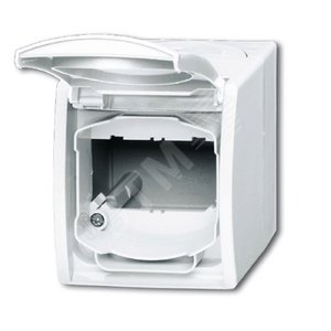 Корпус IP44 для коммуникационных разъёмов и суппортов DCS, с полем для надписи, серия ocean, цвет альп. белый | 1724-0-4264 | 2CKA001724A4264 | ABB 2