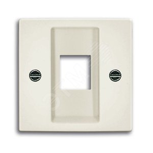 ABB Basic 55 Шале (белый) Плата центральная для коммуникац розеток 0210, 0211 и 0219 | 1753-0-0215  | 2CKA001753A0215 | ABB - фото 2