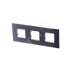 ABB Zenit Сталь Рамка 3-я (2+2+2) мод | N2273 OX  | 2CLA227300N4001 | ABB - фото 2