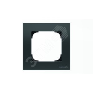 Рамка 1-постовая, серия SKY, цвет чёрный бархат|2CLA857100A1501| ABB 2