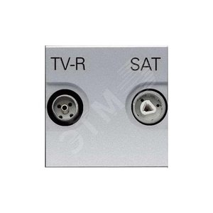 ABB Zenit Серебряный Розетка TV-FM-SAT оконечная, (2 мод) | N2251.7 PL  | 2CLA225170N1301 | ABB - фото 2