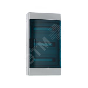 Щит распределительный навесной ЩРн-п 36М пластиковый прозрачная дверь (3 ряда) Mistral65 с клеммами (65P12X32A) 4