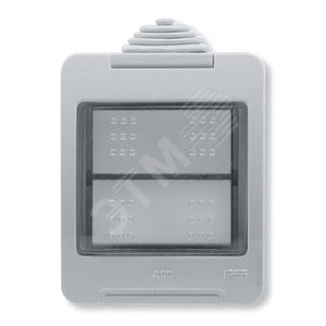 ABB Zenit/Stylo Коробка IP55 для открытой установки на 2модуля | N3291  | 2CLA329100N1101 | ABB - фото 2
