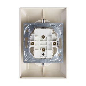 ABB Basic 55 Сл. кость Розетка 2-ая с/з моноблок, с защитными шторками | 2021-0-0379  | 2CKA002021A0379 | ABB - фото 5