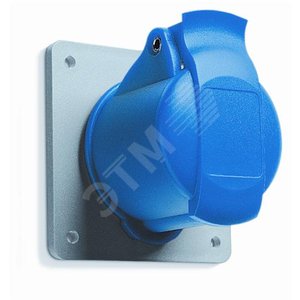 Розетка панельная с прямым унифицированным фланцем 216RU6, 16A, 2P+E, IP44, 6ч | 2CMA193170R1000 | ABB 2