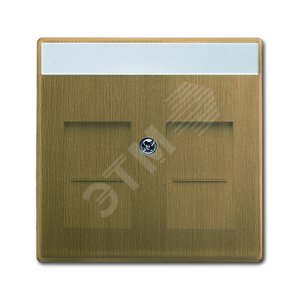 Накладкадля розеток с супп. 1810, 1812, 1814, 1816 и 1818, с полем для надписи, 1816, 1818, серия Династия | 1710-0-4085 | 2CKA001710A4085 | ABB 2