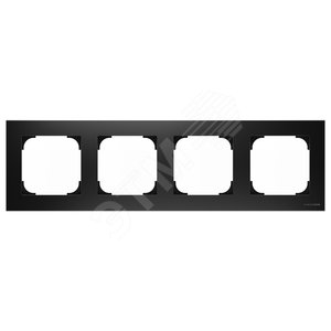 Рамка 4-постовая, серия SKY, цвет чёрный бархат|2CLA857400A1501| ABB 2
