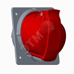 Розетка панельная с угловым минимальным фланцем 232RAM6, 32A, 2P+E, IP44, 6ч | 2CMA170027R1000 | ABB - фото 2