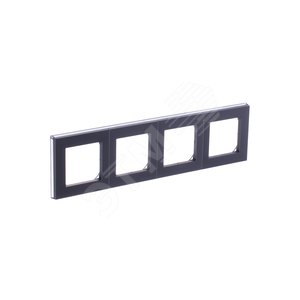 ABB Levit Сталь / дымчатый чёрный Рамка 4-ая | 3901H-A05040 69W | 2CHH015040A6069 | ABB - фото 5