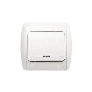 ZIRVE вишня выключатель 1кл с подсв. Led (501-010601-201) - ABB