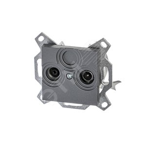 ABB Levit Сталь Розетка TV-R проходная 7дБ | 5011H-A03607 69W | 2CHH083607A6069 | ABB - фото 2