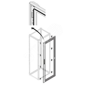 Дверь стек.IP65 12 DIN H=2000мм W=600мм 2