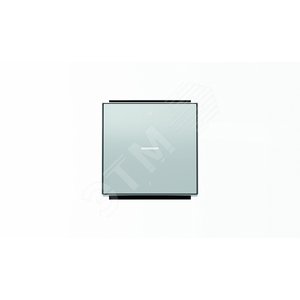 Клавиша для 1-клавишных выключателей/переключателей/кнопок с символом I/O и линзой подсветки, серия SKY, цвет серебристый алюминий|2CLA850140A1301| AB 2