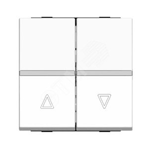 ABB Zenit Альп. белый Выключатель жалюзийный с фиксацией (2 мод) | N2244.1 BL  | 2CLA224410N1101 | ABB - фото 2