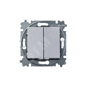 ABB Levit Серебро / дымчатый чёрный Выключатель 2-кл. | 3559H-A05445 70W | 2CHH590545A6070 | ABB - фото 3