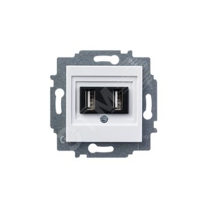 ABB Levit Белый USB зарядка 2-ая | 5014H-A00040 03W | 2CHH290040A6003 | ABB - фото 4