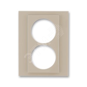 ABB Levit Кофе макиато / белый Сменная панель на розетку с з/к двойную Кофе макиато | ND5513H-A2223 18 | 2CHH132223A8018 | ABB 2