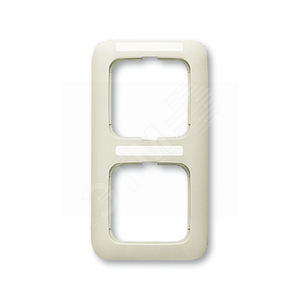 Рамка 2-постовая, серия Busch-Duro 2000 SI, цвет слоновая кость | 1725-0-1465  | 2CKA001725A1465 | ABB 2