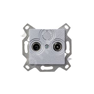 ABB Levit Серебро Розетка TV-R проходная 7дБ | 5011H-A03607 70W | 2CHH083607A6070 | ABB - фото 4