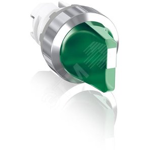 Переключатель M2SS2-31G (короткая ручка) зеленый двухпозиционный с подсветкой (только корпус) с фиксацией - фото 2