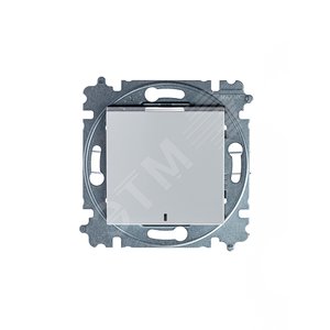ABB Levit Серый / белый Выключатель 1-кл. с подсветкой | 3559H-A01446 16W | 2CHH590146A6016 | ABB - фото 4