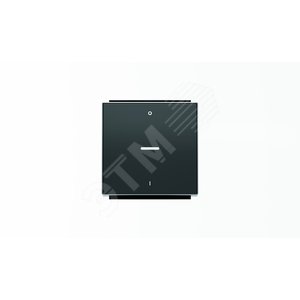 Клавиша для 1-клавишных выключателей/переключателей/кнопок с символом I/O и линзой подсветки, серия SKY, цвет чёрный барх.|2CLA850140A1501| ABB 2