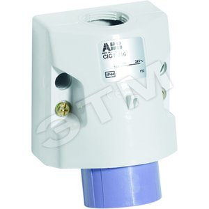Вилка 16А 40-50В 12часов 50/60 Гц 2П монтаж на поверхность IP44 (CIGT 216-12) - ABB