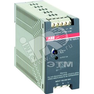 Блок питания CP-E 12/10.0 вход 90-132, 186-264В AC / 210-370В DC, выход 12В DC / 10A | 1SVR427035R1000 | ABB