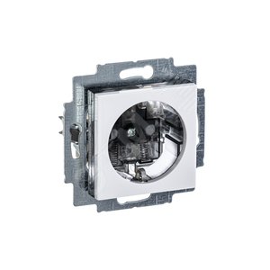 ABB Levit Белый / дымчатый чёрный Розетка с з/к со шторками 16А | 5520H-A03457 62W | 2CHH203457A6062 | ABB - фото 4