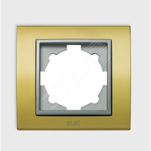 Zena Platin рамка мат золото/серый 1-п - ABB