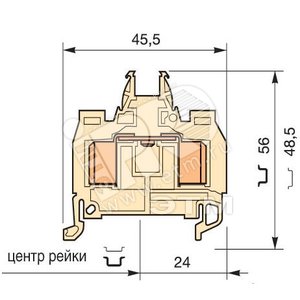 Клемма D2.5/8.ADO.NF1 ADO 2.5мм.кв. - ABB