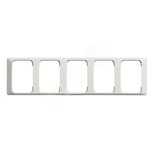 Рамка 5-постовая для DoubleSchuko, 100мм серия Jussi, белая | 2525-100  | 2TKA000826G1 | ABB - фото 2