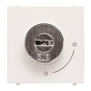 ABB Zenit Альп. белый Выключатель с ключом на 2 положения, без фиксации, (2 мод) | N2253.2 BL  | 2CLA225320N1101 | ABB - фото 2