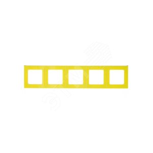 ABB Levit Жёлтый / дымчатый чёрный Рамка 5-ая | 3901H-A05050 64W | 2CHH015050A6064 | ABB - фото 5