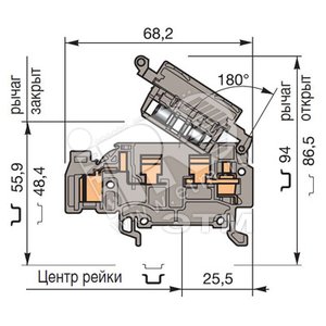Клемма D4/8.SF.I.ADO2 4мм.кв. - ABB