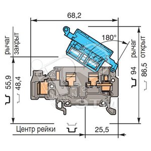 D4/8.SNN.I.ADO Клемма ADO 4мм.кв. - ABB