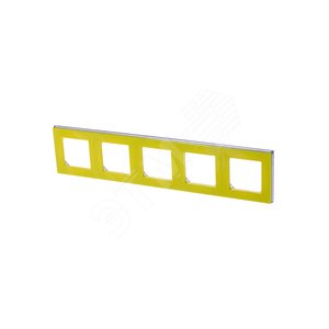 ABB Levit Жёлтый / дымчатый чёрный Рамка 5-ая | 3901H-A05050 64W | 2CHH015050A6064 | ABB - фото 2