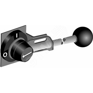 Ручка управления YASDA8 усиленная стальная для рубильников типа OETL1000..3150 установки на дверь IP65 c cимволами ON-OFF | 1SCA022071R3270 | ABB - фото 2