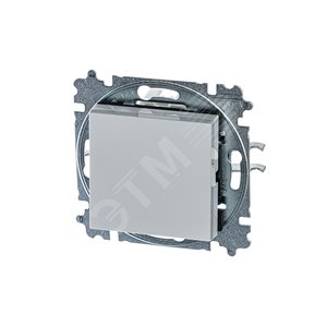 ABB Levit Серый / белый Выключатель 1-кл. | 3559H-A01445 16W | 2CHH590145A6016 | ABB - фото 2
