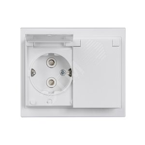 Impressivo Розетка двойная DoubleSCHUKO в сборе с заземлением 16А/250В IP44 зажимные клеммы (302EUJW-84) - фото 2
