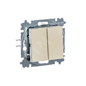 ABB Levit Слоновая кость / белый Выключатель 2-кл. | 3559H-A05445 17W | 2CHH590545A6017 | ABB - фото 4