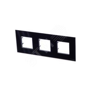 ABB Zenit Стекло Черное Рамка 3-я (2+2+2 мод) | N2273 CN  | 2CLA227300N3101 | ABB - фото 3