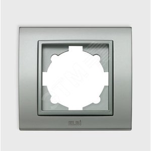 Zena Platin рамка матовый хром/сер 1-п (500-073610-271) - ABB