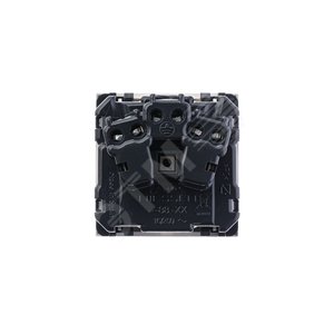 ABB Zenit Альп. белый Розетка с/з с защитными шторками, винт. зажим, (2 мод) | N2288 BL  | 2CLA228800N1101 | ABB - фото 3