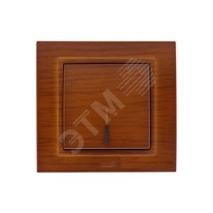 Zena без рамки вишня выкл 1кл подсв.Led (609-012800-201) - ABB