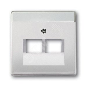 Плата центральная (накладка) для 2-постовой телекоммуникационной розетки 0214, 0215, 0217, 0218, серия pur/стал | 1710-0-3764  | 2CKA001710A3764 | ABB 2